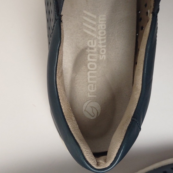Remonte Navy Liv 21 Perforated Leather Softfoam Walking Shoes Women's Size 39 - Picture 5 of 16
